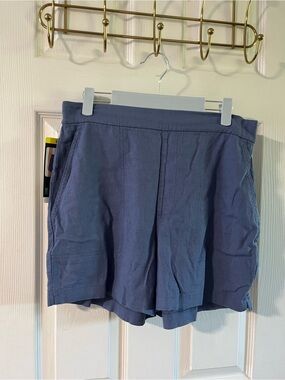 NWT Banana Republic Linen Blend Shorts - Blue - Size Small (S/P)